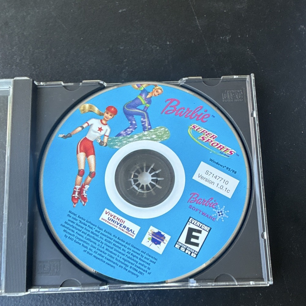 Barbie Barbie Super Sports PC CD-ROM Game Disc Only E-Everyone